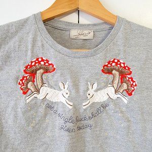 Embroidered T-Shirt with Foul Language, Size XS